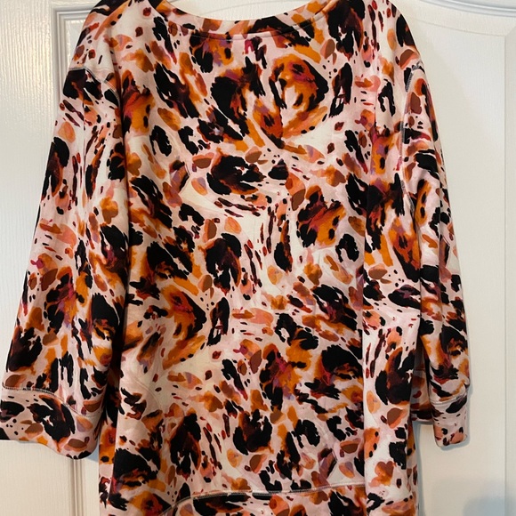 Westbound Long Sleeve Top - Orange and Black Print - Picture 9 of 11